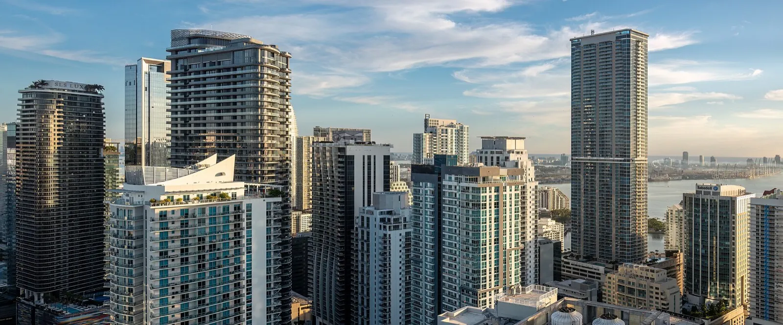 Condos in Miami, Florida — Brickell condominium towers skyline